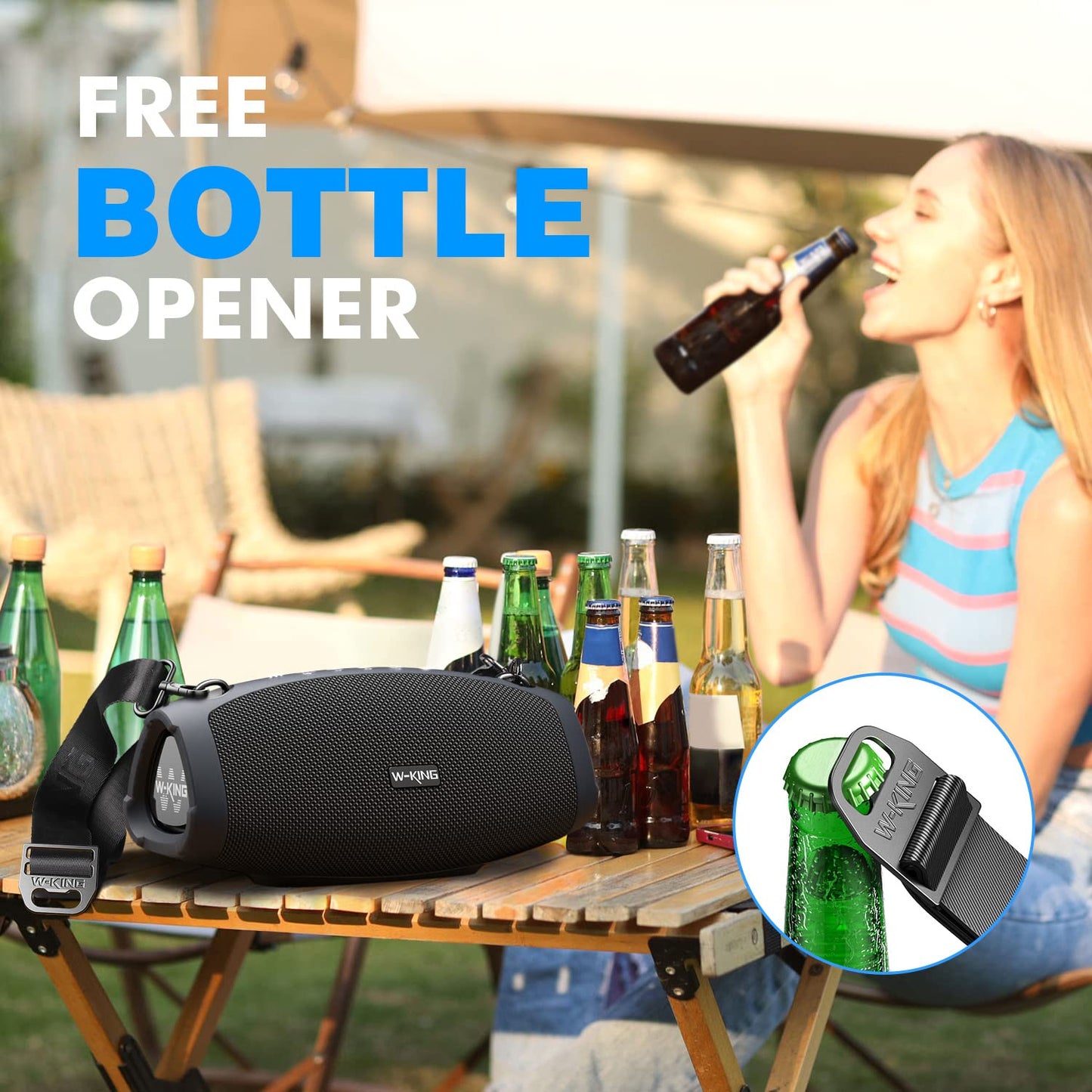 Altavoz Bluetooth 120W – Party Speaker con Batería 42h e IPX6