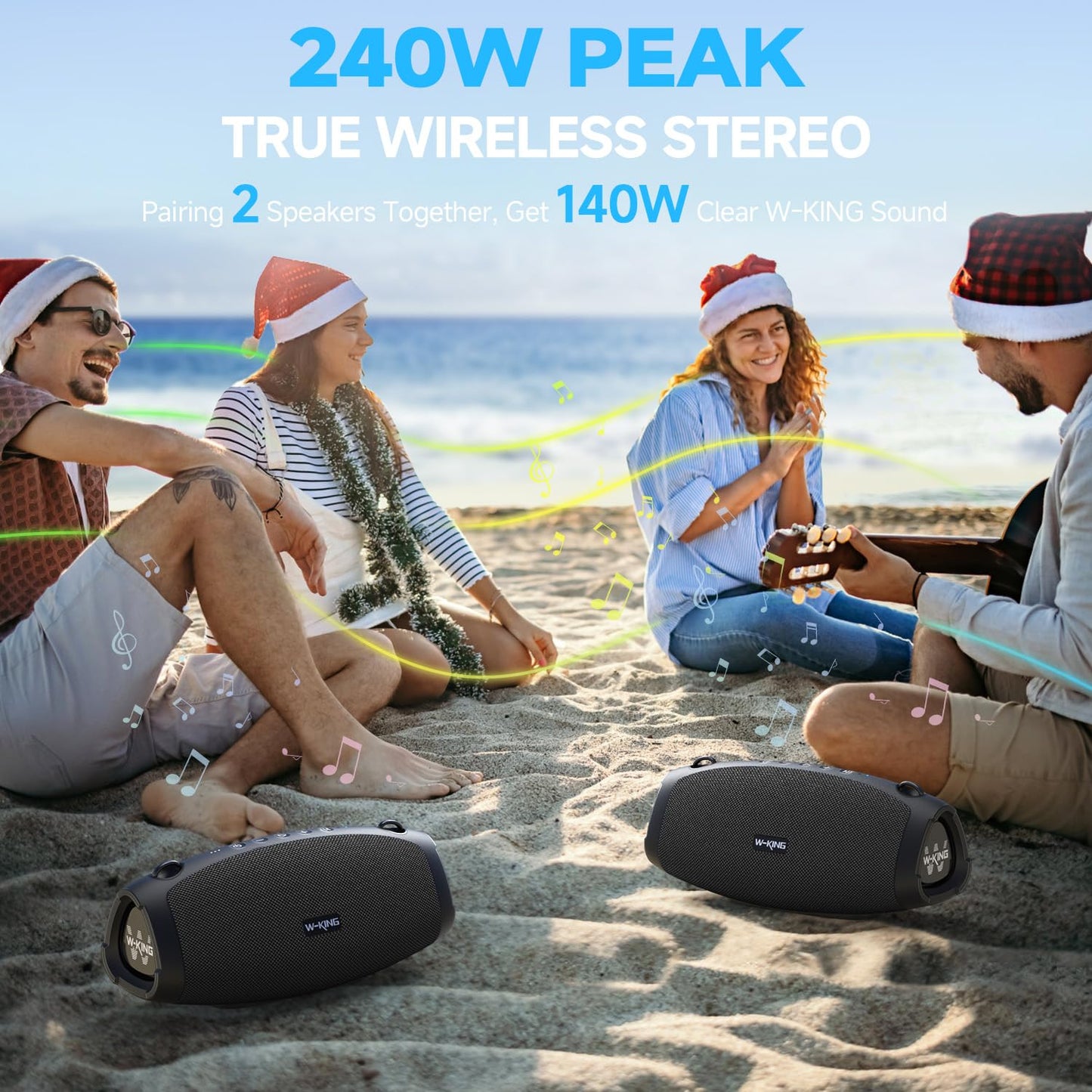 Altavoz Bluetooth 120W – Party Speaker con Batería 42h e IPX6