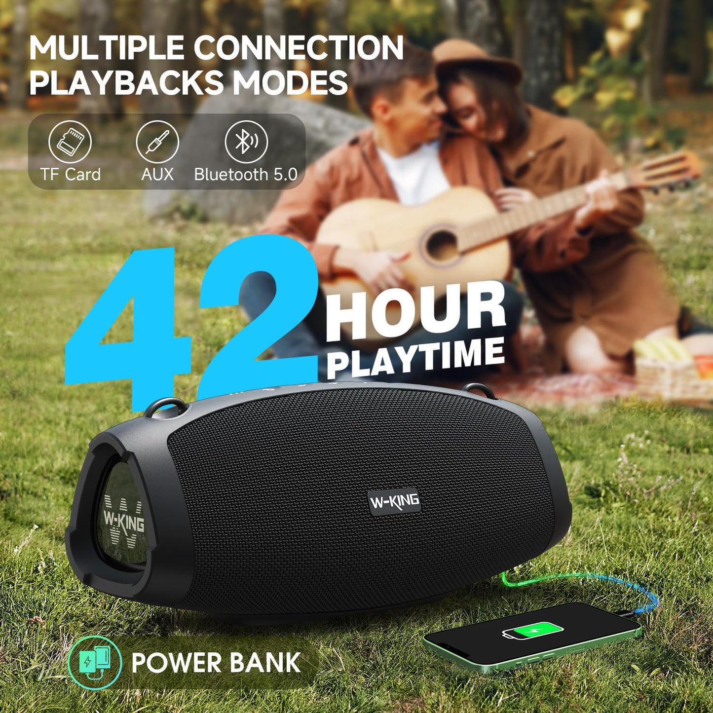 Altavoz Bluetooth 120W – Party Speaker con Batería 42h e IPX6